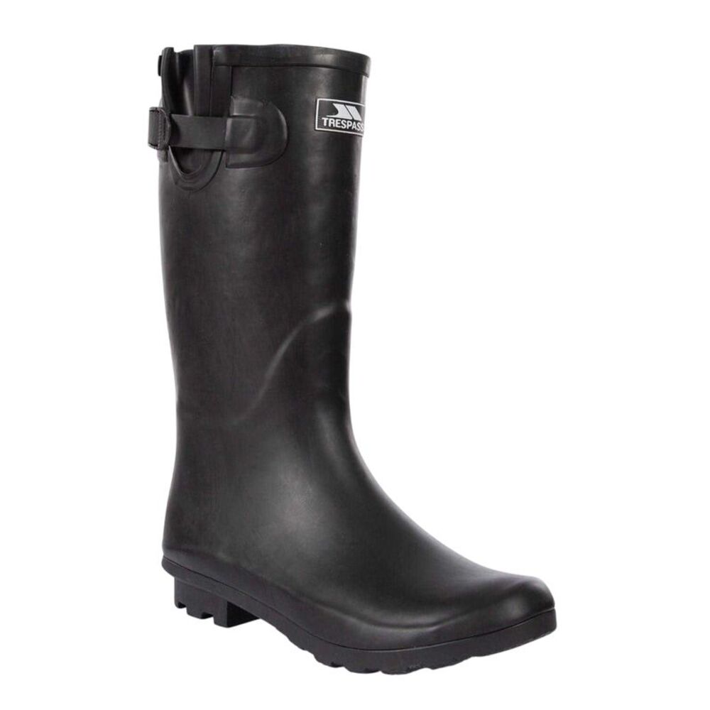Trespass Womens/Ladies Round Toe Rain Boots / Black